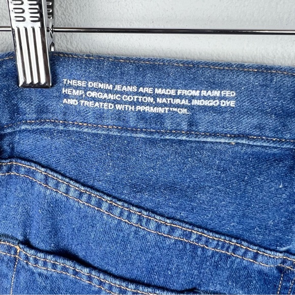 NEW Pangaia Hemp Denim High Rise Wide Leg Jeans - Picture 5 of 7